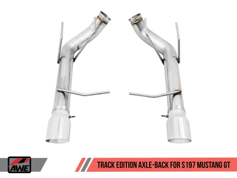Awe Tuning S197 Mustang Gt Axle-Back Exhaust - Track Edition (Chrome Silver Tips) 1