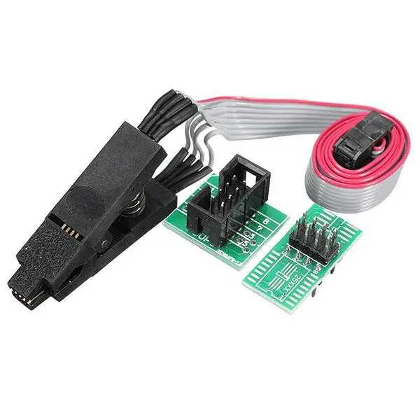 Soic8 Sop8 Ic Programmer Testing Clip With Welding Wire And Board 1