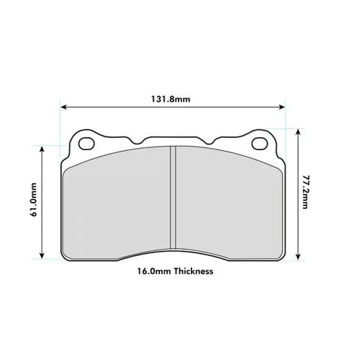 Pbs Opel Astra J Brembo Front Prorace Brake Pads 8017Pr 1