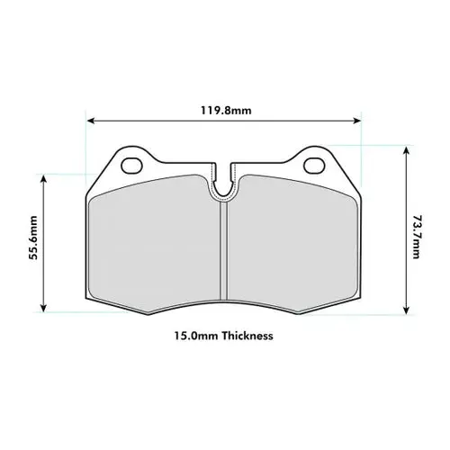 Pbs Nissan 350Z Front Prorace Pads 8071Pr 1