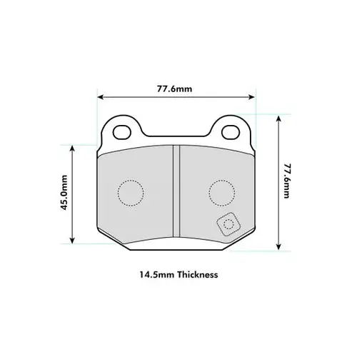 Pbs Vauxhall Vx220 2.2 2.2I Protrack Pads 8198Pt 2