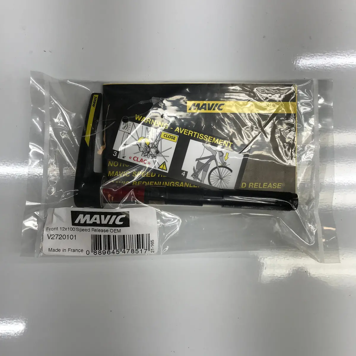 Mavic Speed Release Thru Axle Front 12X100 - V2720101 1