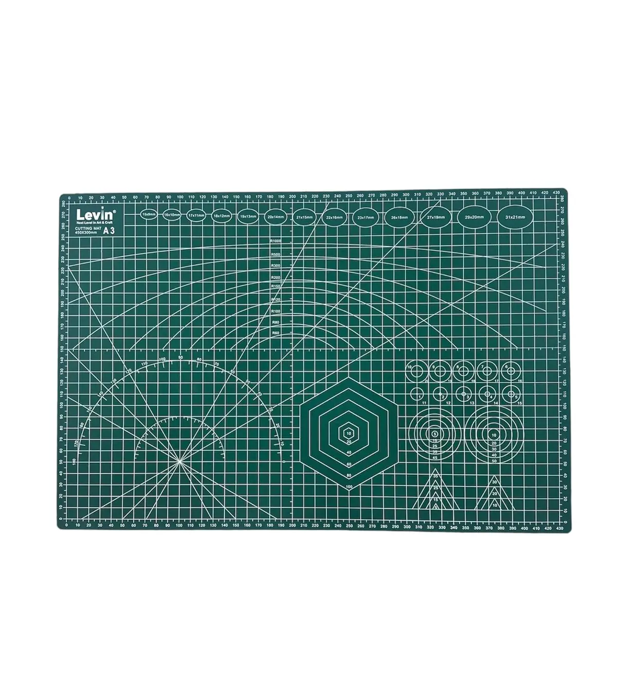 A3 Size Double Sided Flexible Cutting Mat With Marked Pattern And Grids (450X300mm) 1