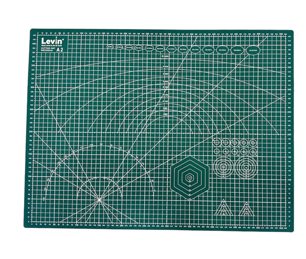 A2 Size Double Sided Flexible Cutting Mat With Marked Pattern And Grids 2