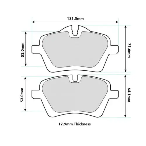 Pbs Mini R50 To R61 Front Prorace Performance Brake Pads 8471Pr 1