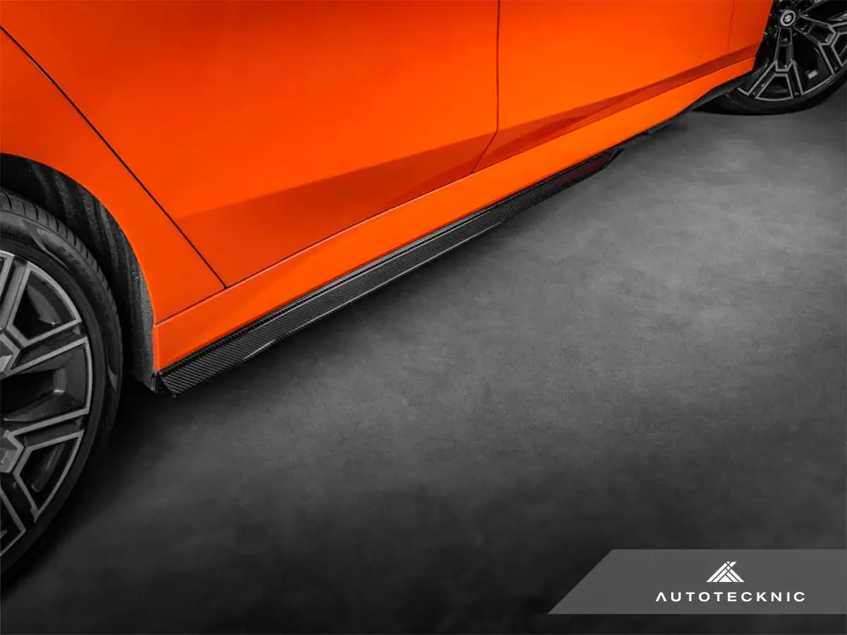 Autotecknic Dry Carbon Fiber Side Skirt Extension Set - G60 5-Series 2