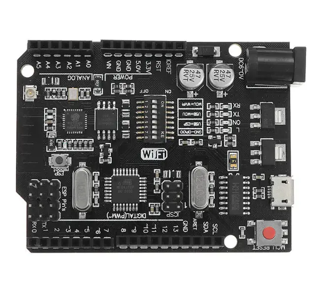 Uno + Wifi R3 Atmega328p + Nodemcu Esp8266 8Mb Memory Usb-Ttl Ch340g 1