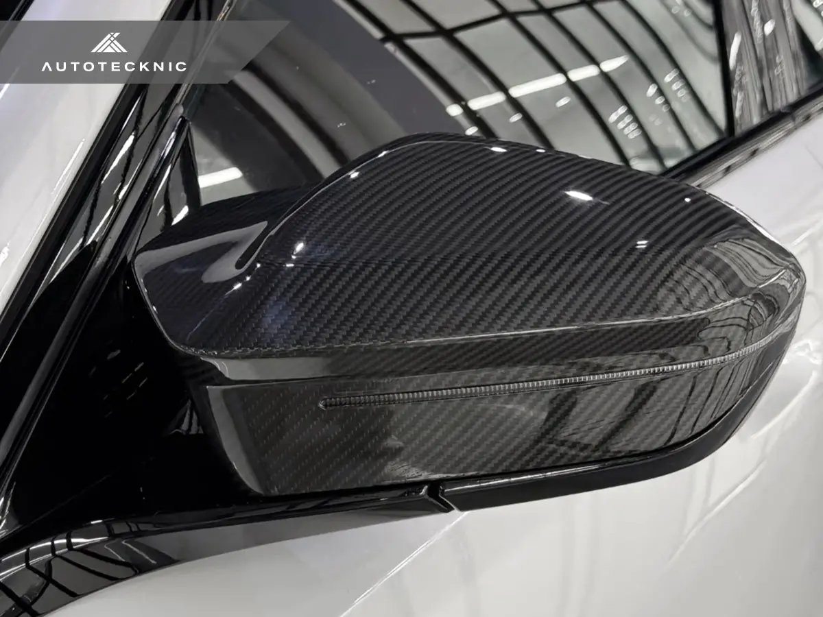 Autotecknic Dry Carbon Fiber Mirror Cap Set - G90/ G99 M5 4