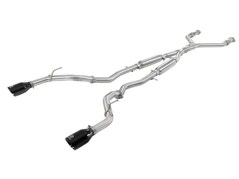 Afe Power Takeda 2.5In 304 Ss Cb Exhaust W/ Black Tips 17-19 Infiniti Q60 V6-3.0L (Tt) 1