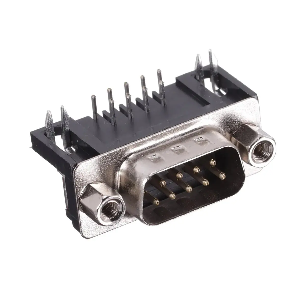 Db9 9P Male R/A Welded Connector 1