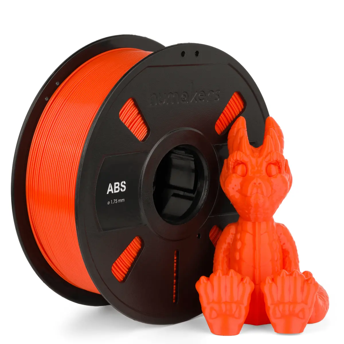 Numakers Abs Filament- Outrageous Orange - 1.75 Mm / 1 Kg 1