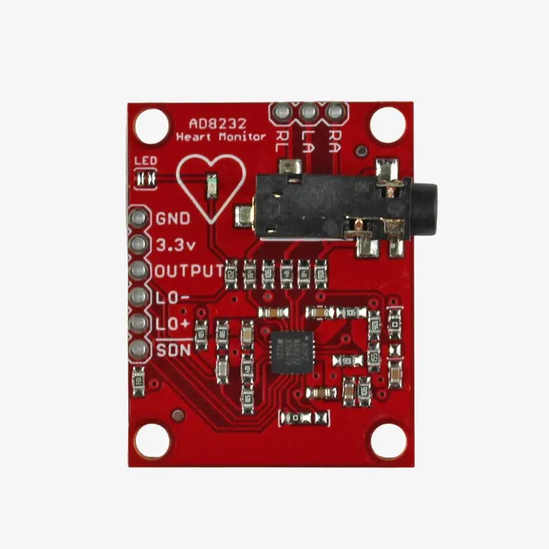 Heart Rate Monitor Kit With Ad8232 Ecg Sensor Module Kit 2
