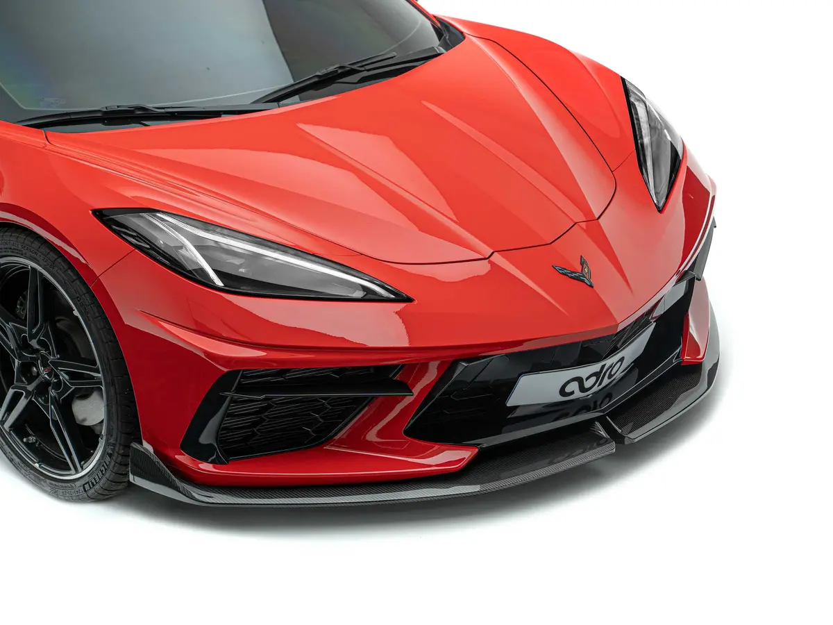 Corvette C8 Prepreg Carbon Fiber Front Lip 2