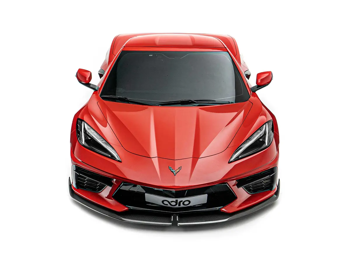 Corvette C8 Prepreg Carbon Fiber Front Lip 1