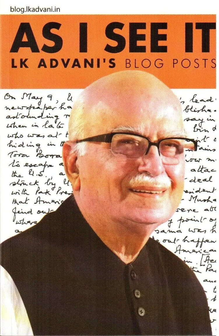 As I See It : L.K. Advani's Blog Posts By L K Advani (Paperback) 1