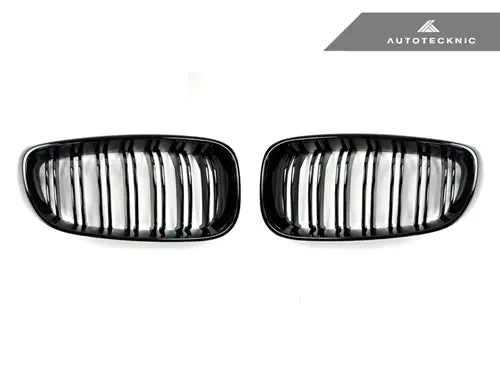 Autotecknic Dual-Slats Gloss Black Front Grille Set - F34 3-Series Gran Turismo 1