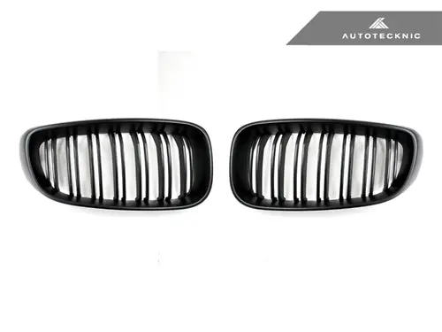 Autotecknic Dual-Slats Stealth Black Front Grille Set - F34 3-Series Gran Turismo 1