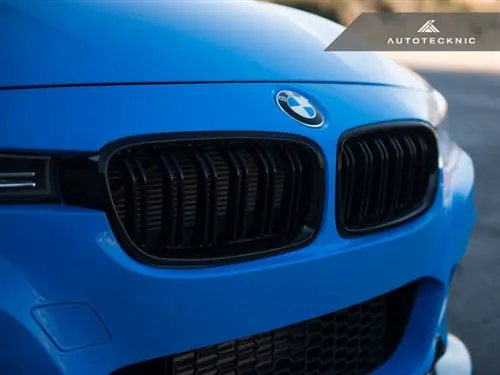 Autotecknic Dual-Slats Stealth Black Front Grille Set - F30 3-Series 2