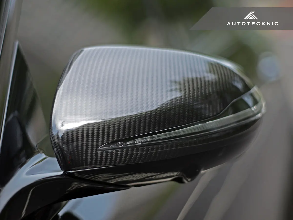 Autotecknic Replacement Version Ii Dry Carbon Mirror Covers - Mercedes-Benz W205 C-Class 3