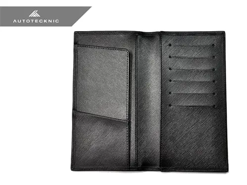 Autotecknic Carbon Fiber Leather Checkbook Holder 2