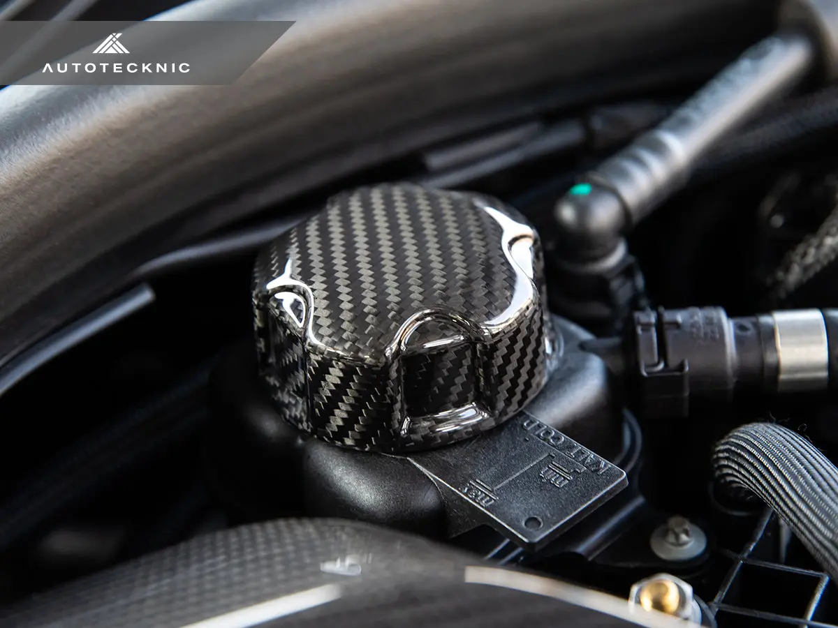 Autotecknic Dry Carbon Charge Cooler Tank Cap Cover - F87 M2 Competition / M2 Cs 4