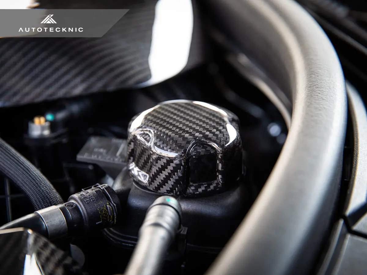 Autotecknic Dry Carbon Charge Cooler Tank Cap Cover - F87 M2 Competition / M2 Cs 2