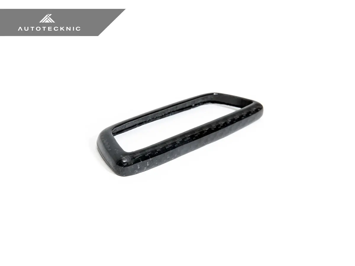 Autotecknic Dry Carbon Front Seat Illuminated Emblem Cover - Bmw M 7