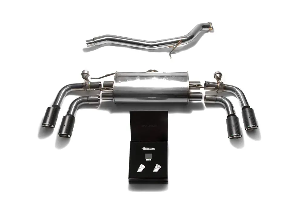 Armytrix Stainless Steel Valvetronic Catback Exhaust System Quad Carbon Tips Audi Tt | Tts Quattro Mk2 8J 2007-2014 1