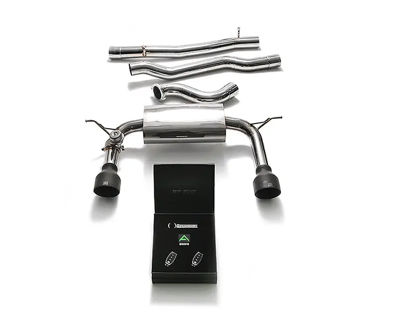 Armytrix Stainless Steel Valvetronic Catback Exhaust System Dual Matte Black Tips Audi Tts Quattro Mk3 8S 2.0 Tfsi 2015-2020 1