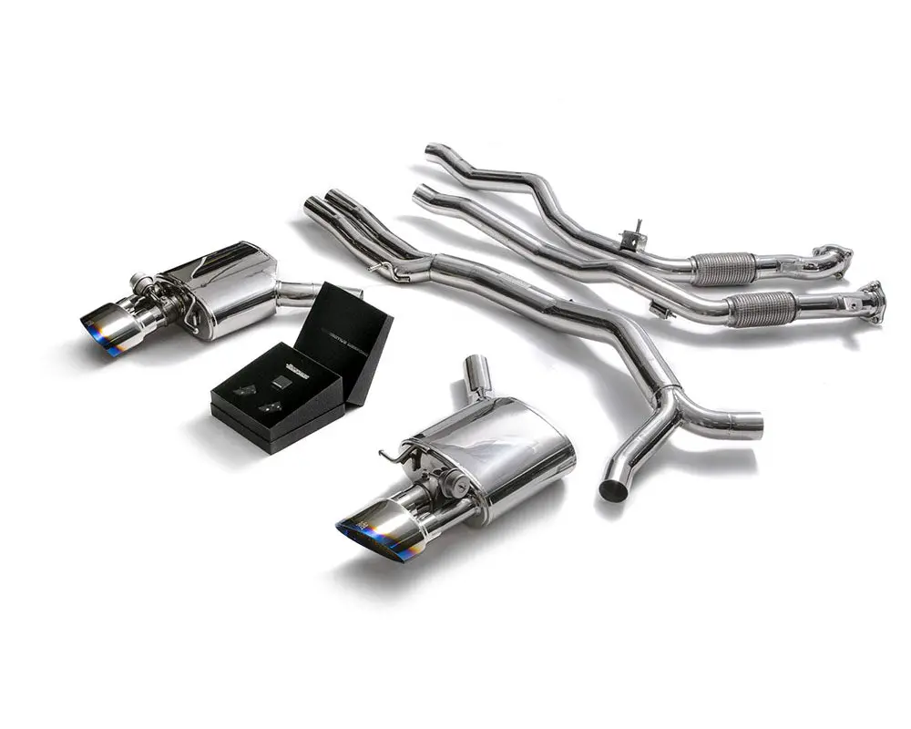 Armytrix Stainless Steel Valvetronic Catback Exhaust System Dual Blue Coated Tips Audi Rs4 B9 | Rs5 B9 2.9 V6 Turbo 2017-2020 1