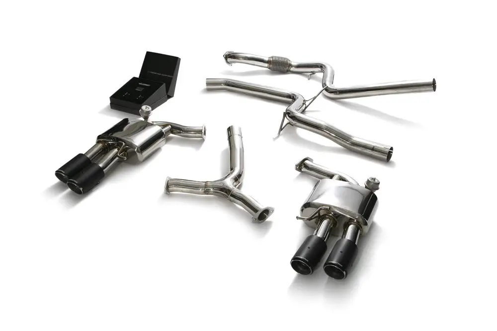 Armytrix Stainless Steel Valvetronic Catback Exhaust System Quad Carbon Tips Audi A5 Coupe 2Wd B9 2016-2020 1