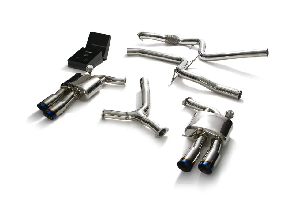 Armytrix Stainless Steel Valvetronic Catback Exhaust System Quad Blue Coated Tips Audi A5 Coupe 2Wd B9 2016-2020 1