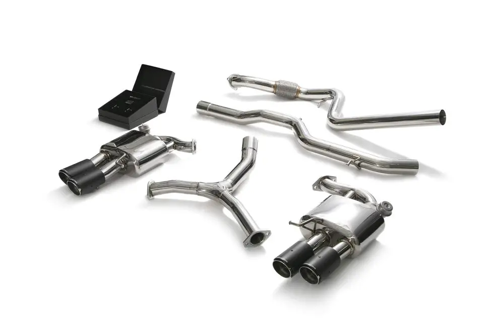 Armytrix Stainless Steel Valvetronic Catback Exhaust System Quad Carbon Tips Audi A5 Coupe 4Wd B9 2016-2020 1