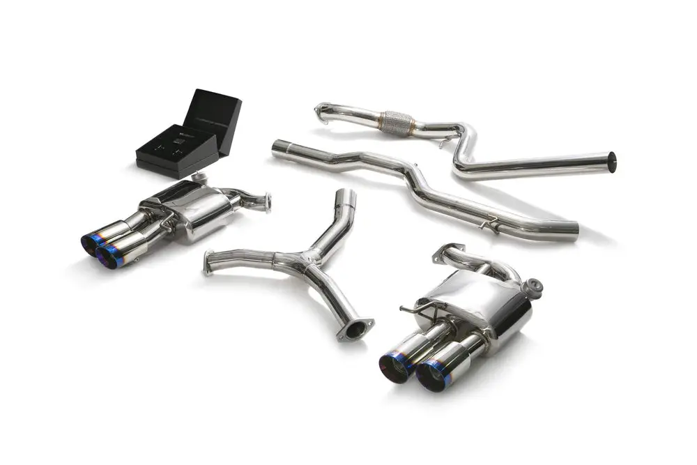 Armytrix Stainless Steel Valvetronic Catback Exhaust System Quad Blue Coated Tips Audi A5 Coupe 4Wd B9 2016-2020 1