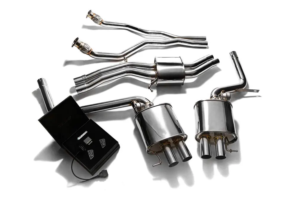 Armytrix Stainless Steel Valvetronic Catback Exhaust System W/Wireless Remote Control Audi Rs5 B8 4.2L V8 Fsi 202011-202016 1