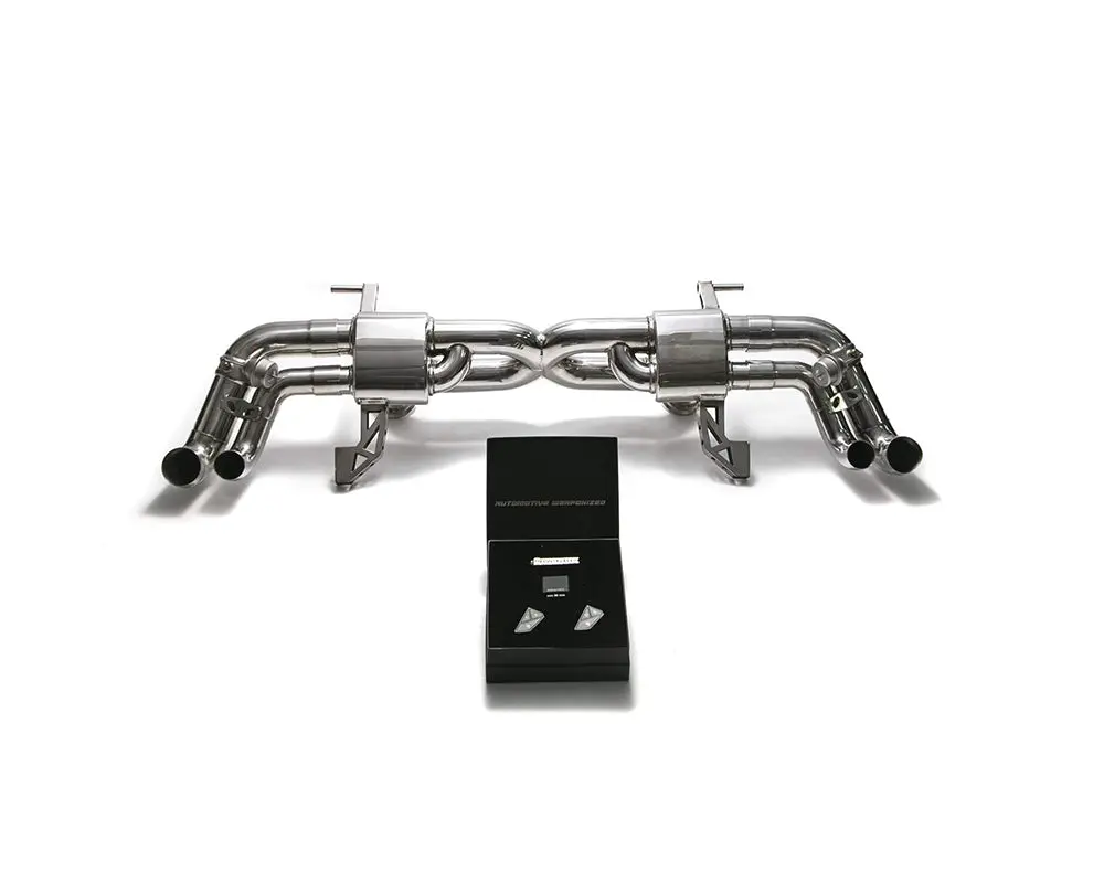 Armytrix Stainless Steel Valvetronic Exhaust System Dual Carbon Tips Audi R8 V10 Mk1 Coupe | Spider 2009-2012 1