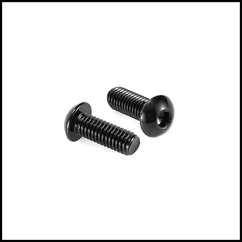 M3x8mm Allen Socket Button Head Screw Ms Black Oxide (Dia. 3Mm, Length 8Mm) (Pack Of 10) 1