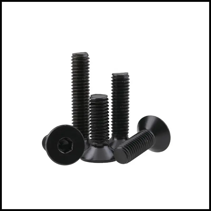 M3x6mm Csk Allen Countersunk Ms Black Oxide Screw (Dia. 3Mm, Length 6Mm) (Pack Of 10) 1