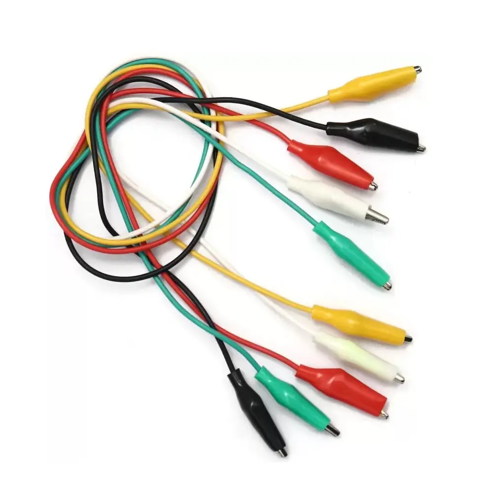 Double Ended Crocodile / Alligator Clips 50 Cm (Multicolour)- 1 Pc 1