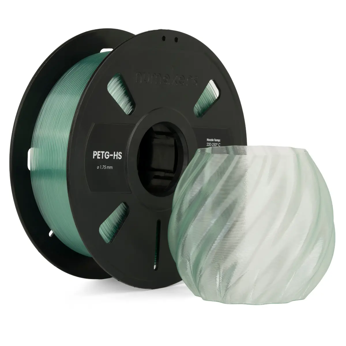 Numakers Petg Translucent Filament – Arctic – 1.75 Mm / 1 Kg 1