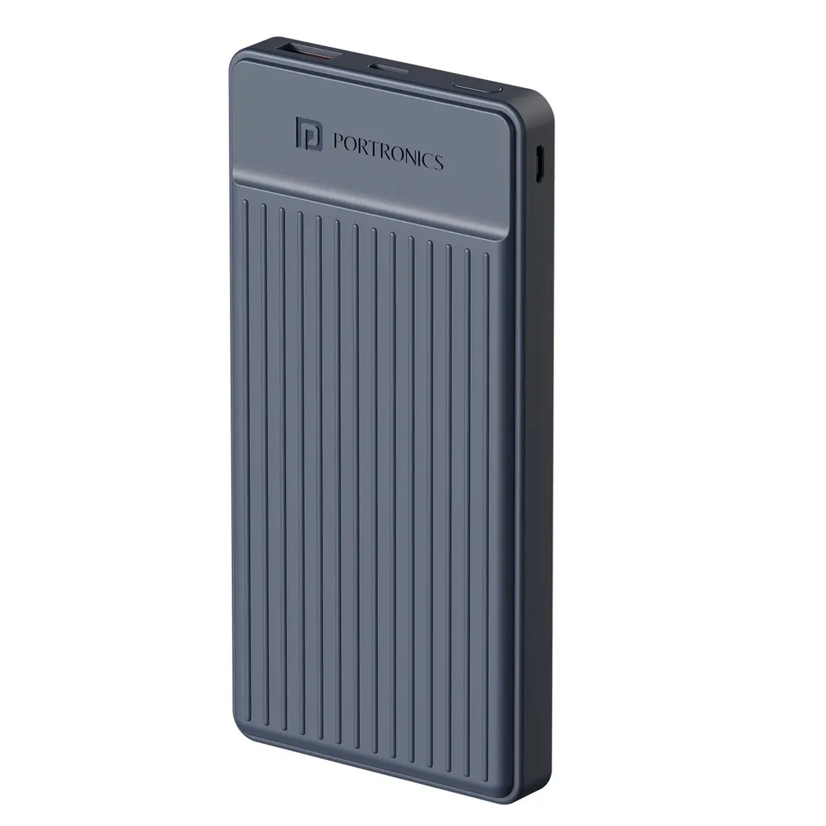 Portronics Por-2252 Luxcell B12 10000Mah Power Bank With Type-C Data Cable (Dark Blue) 1