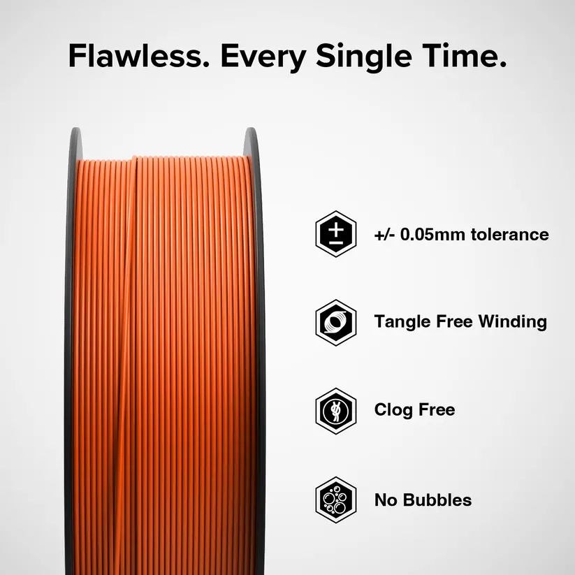 Numakers Abs Filament- Burnt Orange - 1.75 Mm / 1 Kg 2