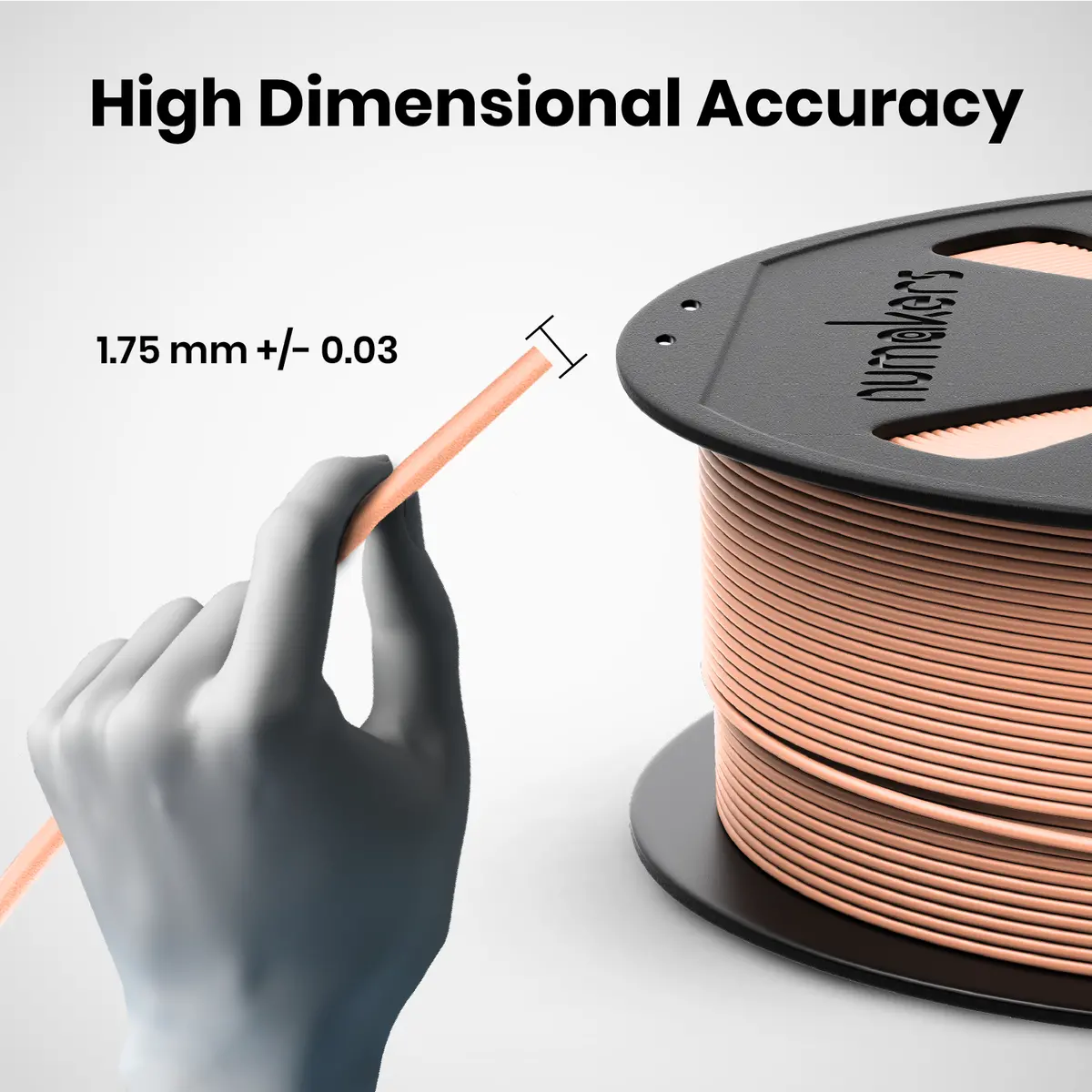 Numakers Pla+ Filament – Apricot Skin – 1.75 Mm / 1 Kg 2