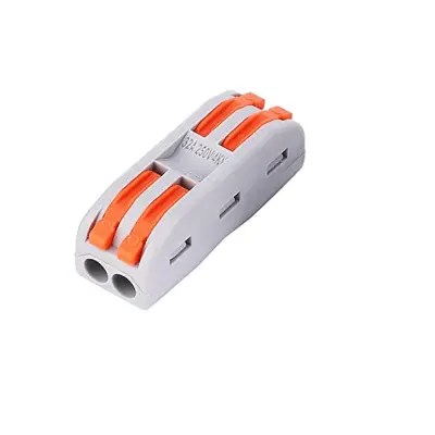 2 Way Quick Connector Terminal 32A 600V, 2 In-2 Out, Lever Wire Connector (Kv-212) 2