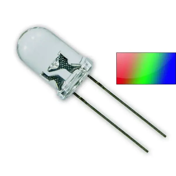 2 Pin Rgb Led 5Mm - Auto Flashing 1