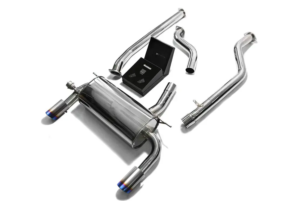 Armytrix Stainless Steel Valvetronic Catback Exhaust System Dual Blue Coated Tips Bmw F34 320Gt| 330Gt 2.0 Turbo F34 2016-2019 1
