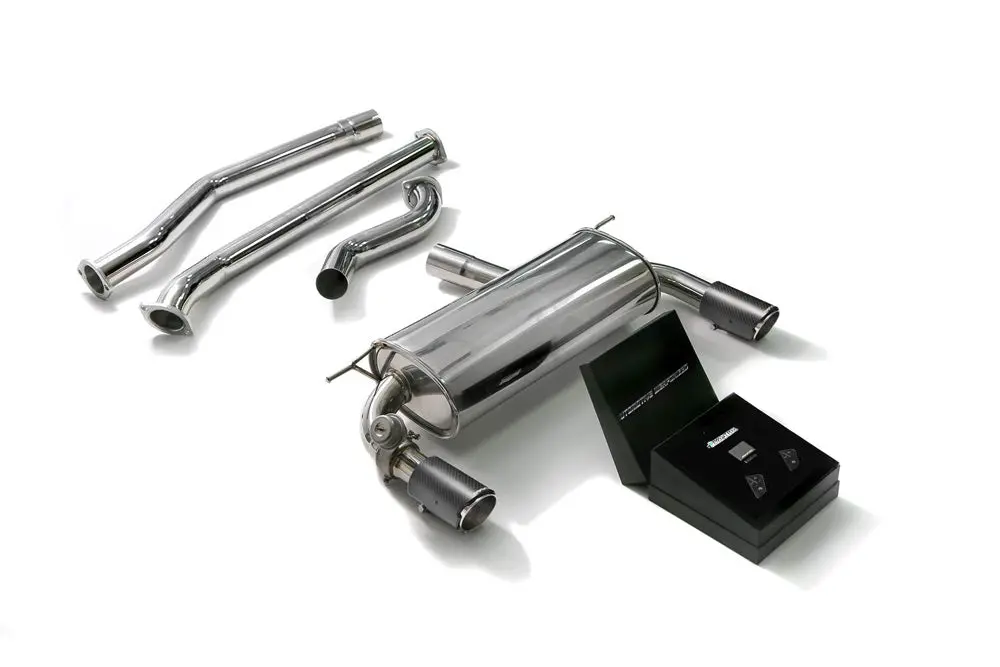 Armytrix Stainless Steel Valvetronic Catback Exhaust System Dual Carbon Tips Bmw 340I | 440I F3x 2016-2020 1