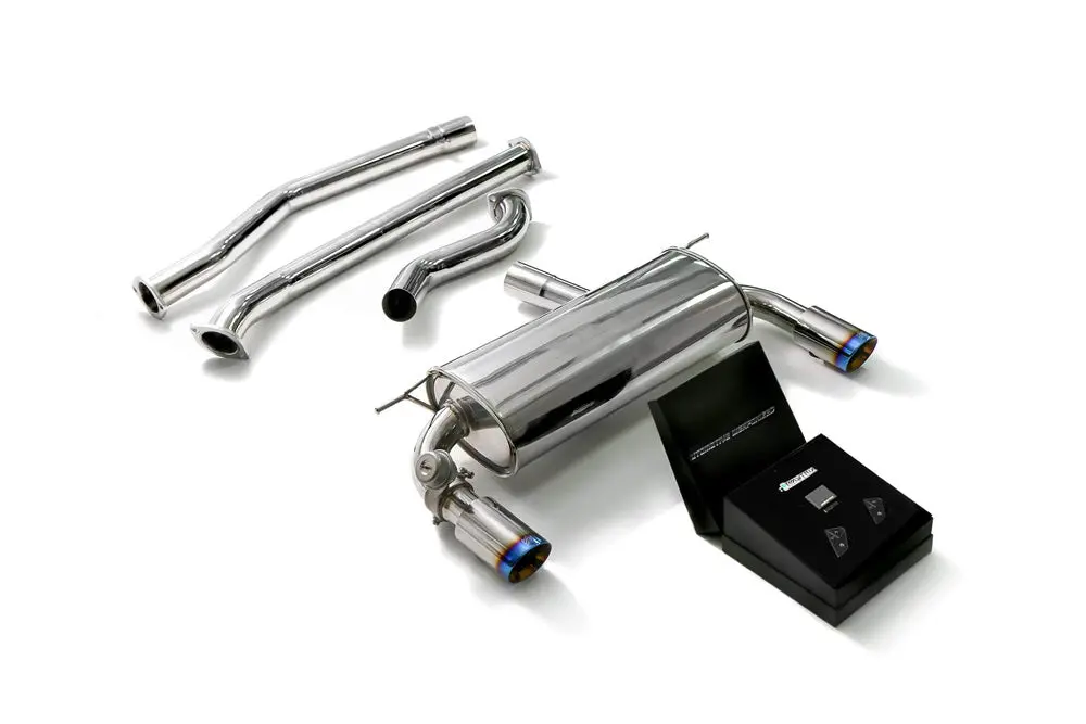 Armytrix Stainless Steel Valvetronic Catback Exhaust System Dual Blue Coated Tips Bmw 340I | 440I F3x 2016-2020 1