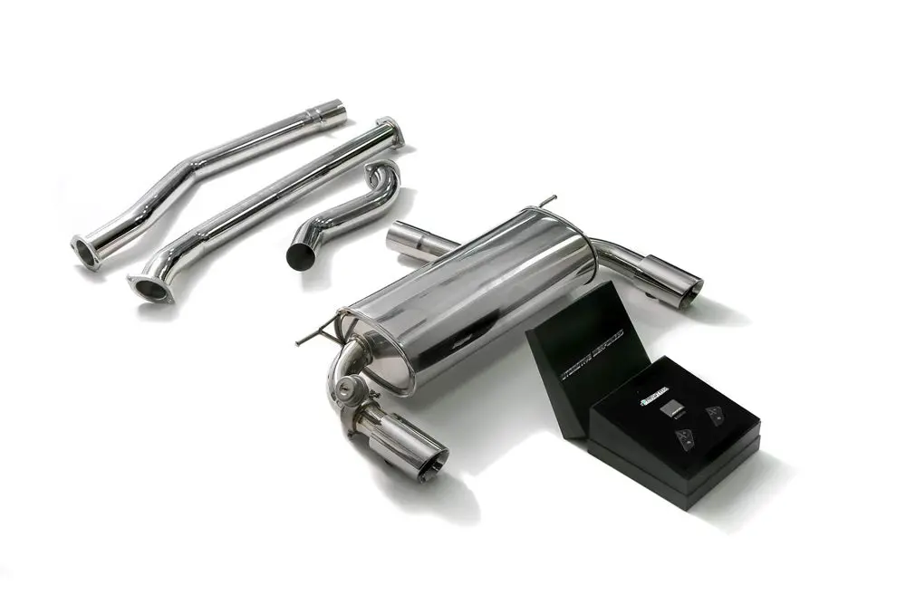 Armytrix Stainless Steel Valvetronic Catback Exhaust System Dual Chrome Silver Tips Bmw 340I | 440I F3x 2016-2020 1