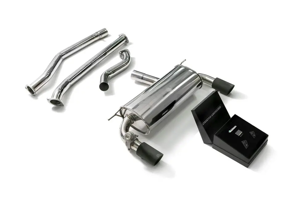 Armytrix Stainless Steel Valvetronic Catback Exhaust System Dual Matte Black Tips Bmw 340I | 440I F3x 2016-2020 1